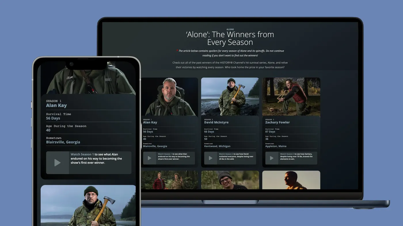 The Survival of ‘Alone’ retrospective with a data-informed hierarchy