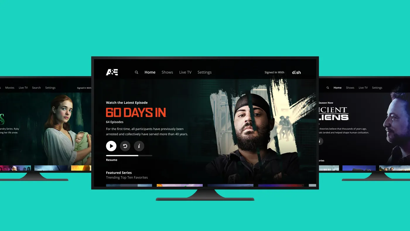 Sample work for streaming TV designs