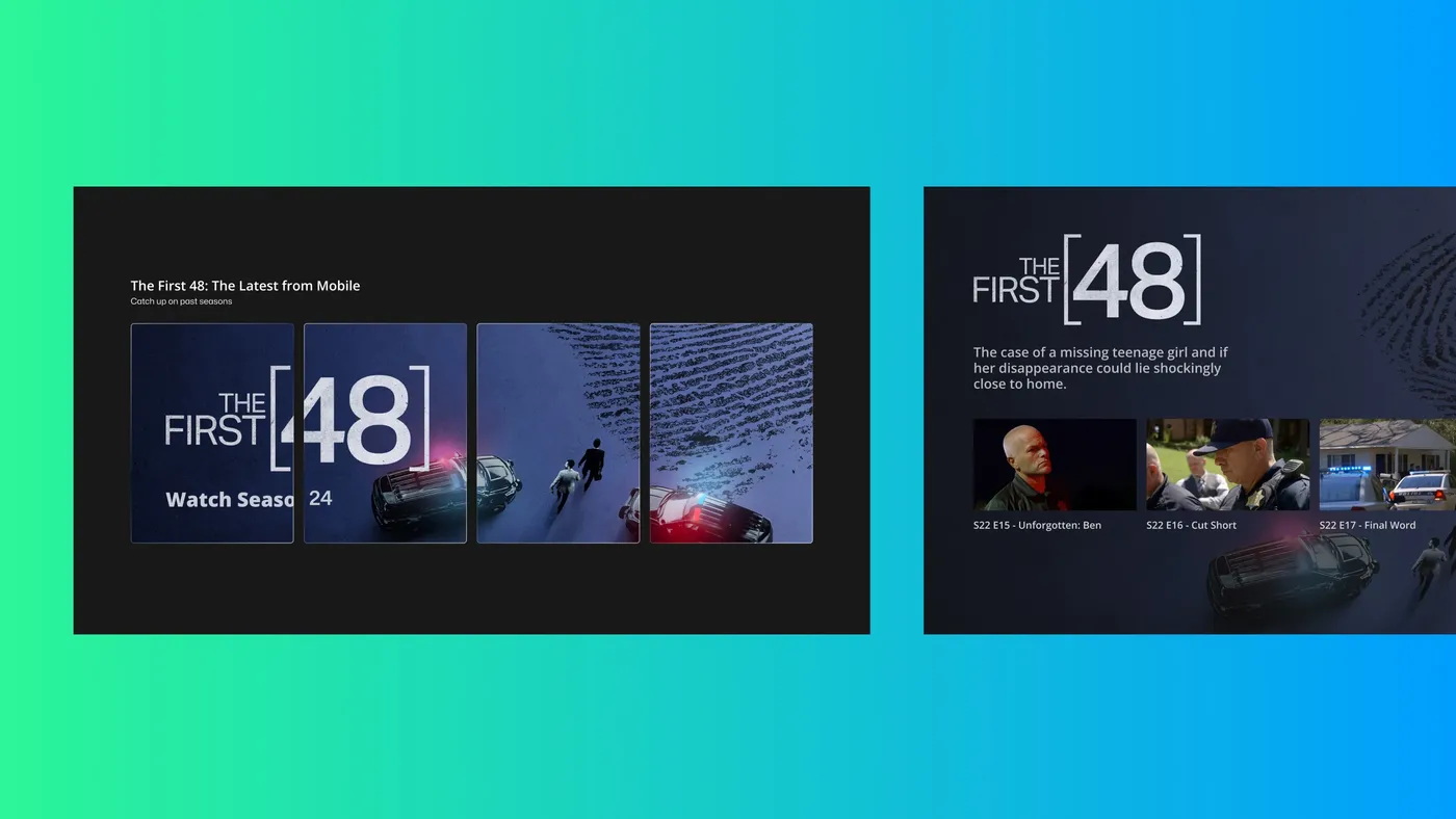 Bold visual-storytelling layout used to drive long-term retention